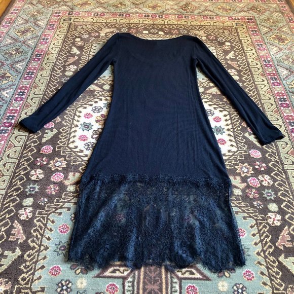 BCBGMaxAzria “Livi” Lace-Hem Ribbed Tunic Dress XXS - Picture 7 of 16